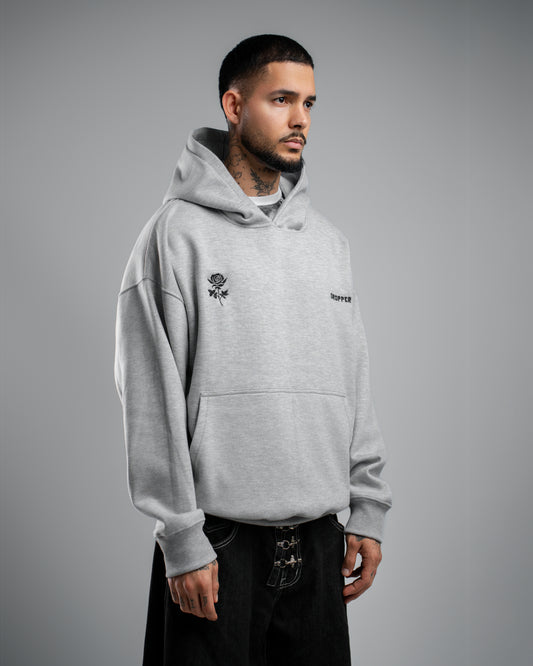 HOODIE MELANGE ROSE