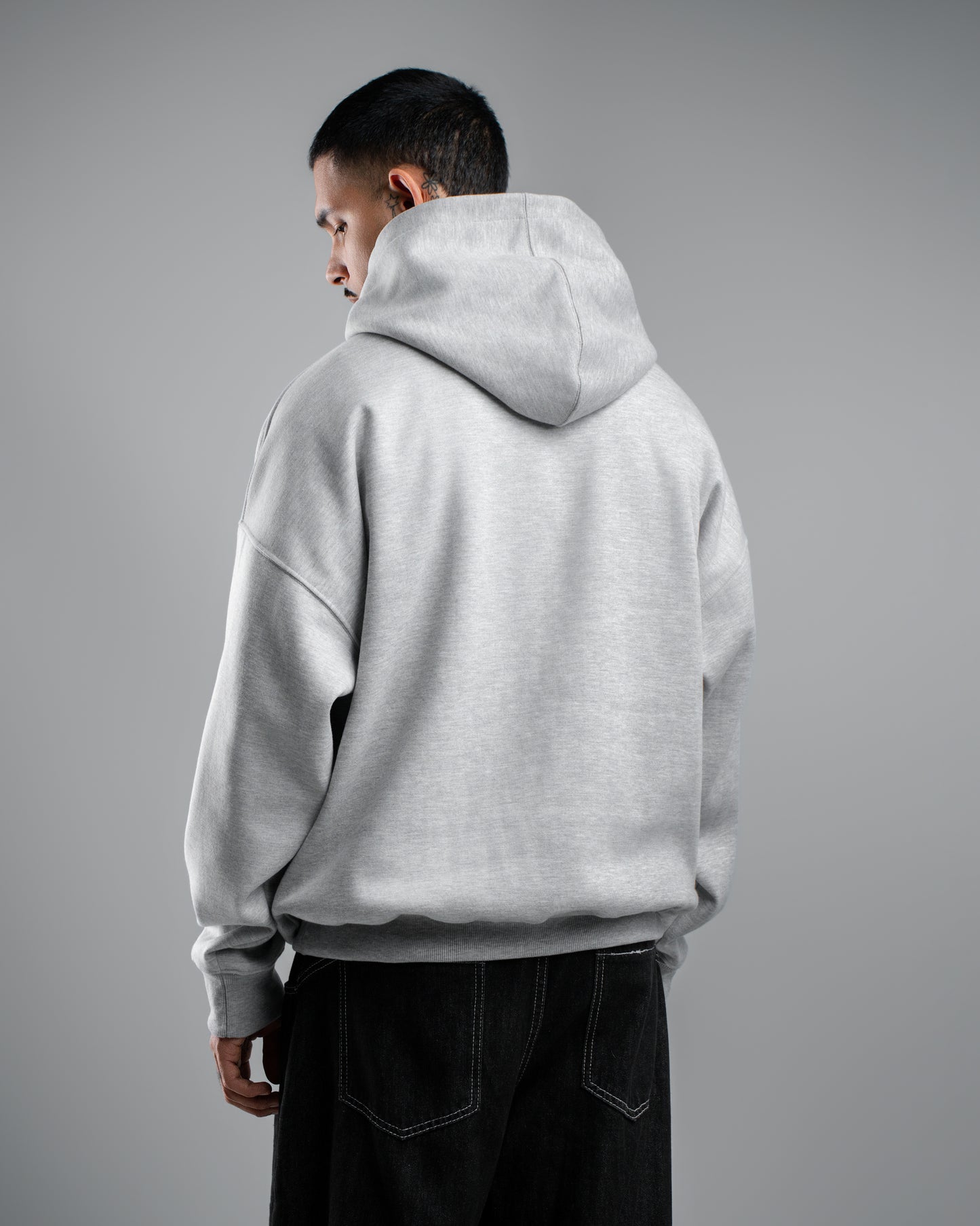 HOODIE MELANGE ROSE