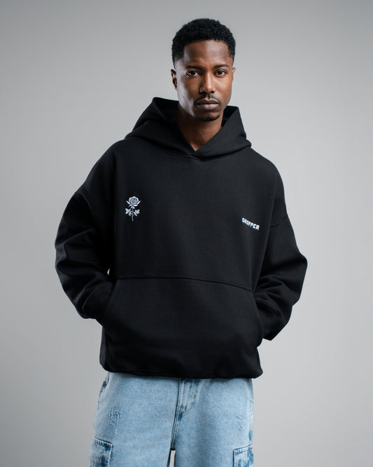 HOODIE BLACK ROSE