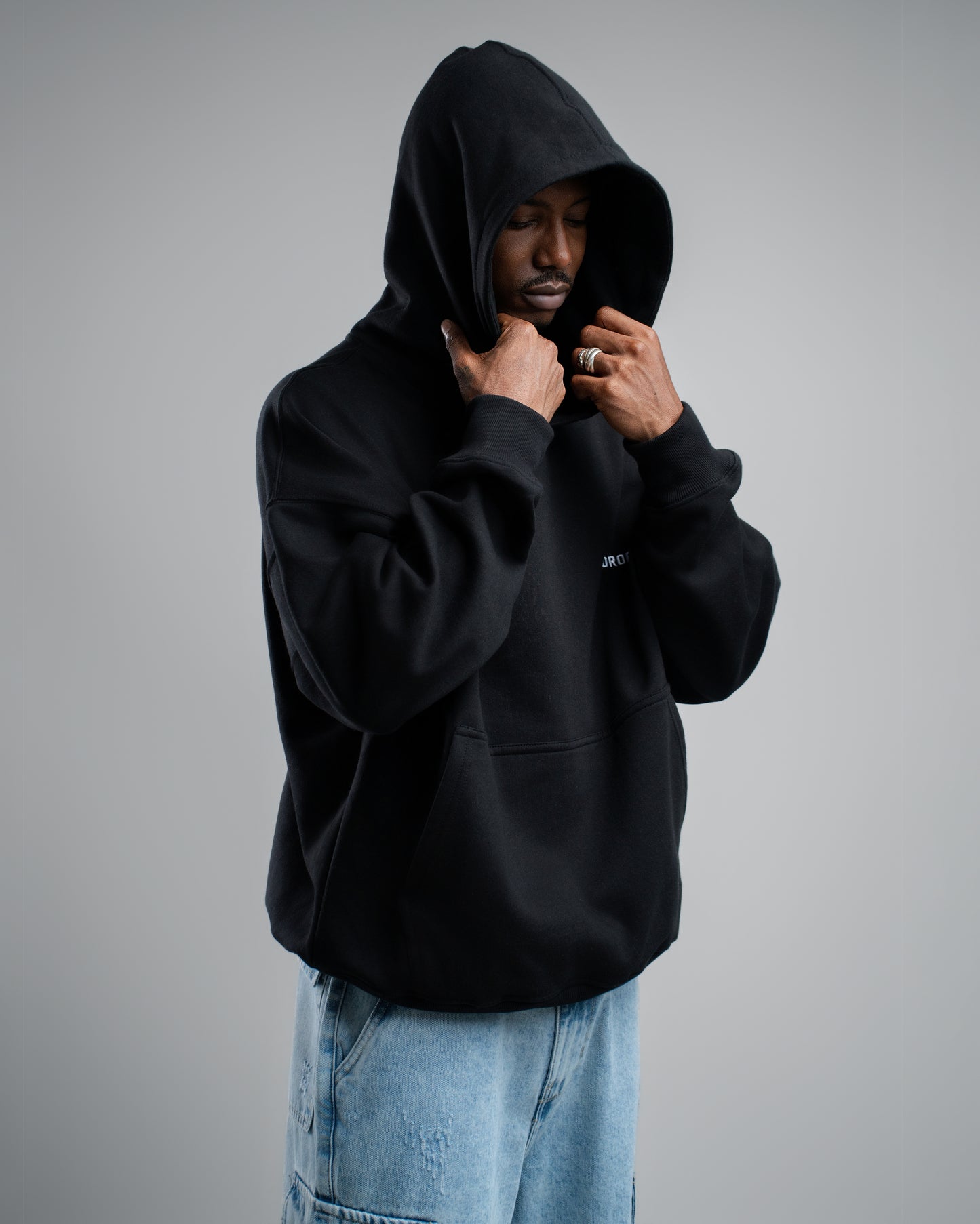 HOODIE BLACK ROSE